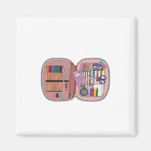 Imán Funda de lápiz escolar