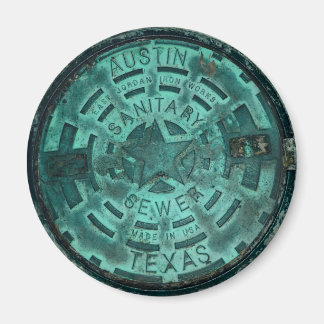 Imán Funda de Manhole de Austin City Texas