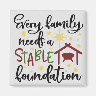 Imán Fundación Estable de Navidad para Familias Cristia