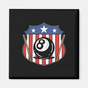 Imán Fundido 8 Ball Billiard Pool Player Eight Ball Bil