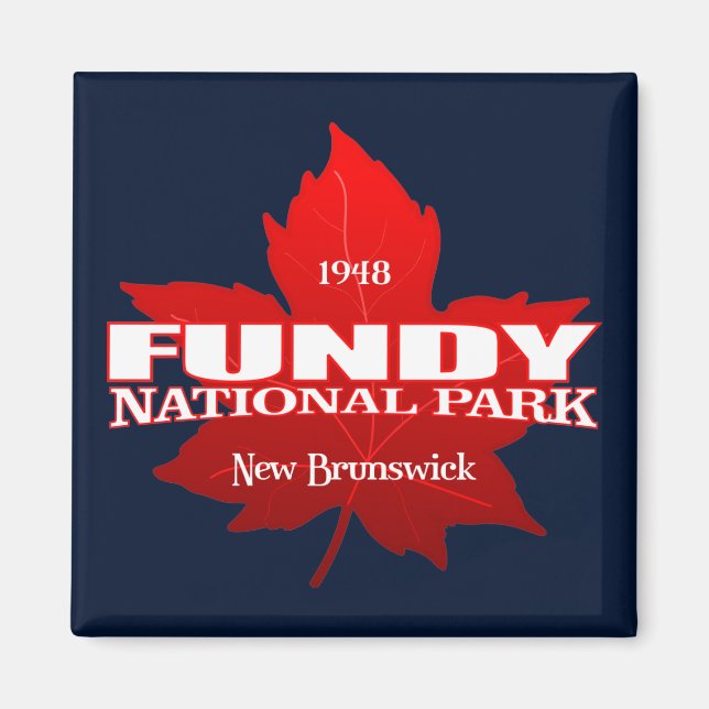 Imán Fundy NP (hoja de arce) (Frente)