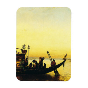 Imán Funeral de una momia en el Nilo de Frederick Arthu