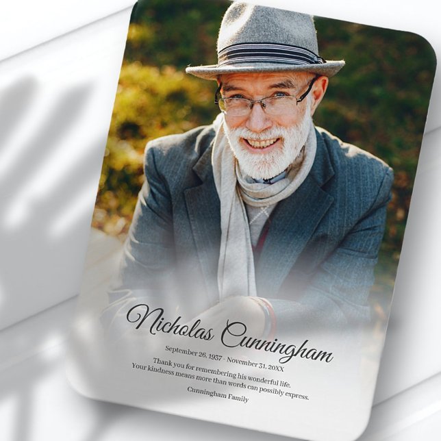 Imán Funeral moderno clásico simple foto (Subido por el creador)