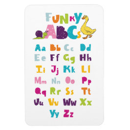 Imán Funky ABC Early Learning ABC Learning ABC Art