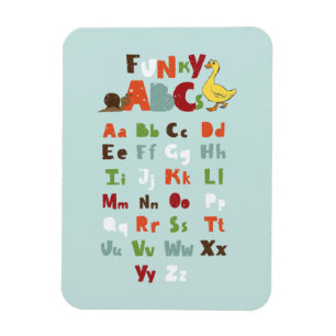 Imán Funky ABC Early Learning ABC Learning ABC Art