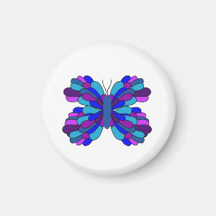 Imán Funky Blue Butterfly Magnet