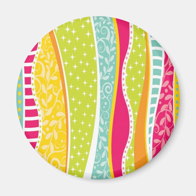 Imán Funky Colorido (Frente)