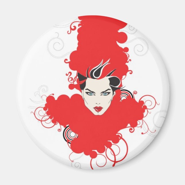 Imán Funky Retro Fridge Magnet (Frente)