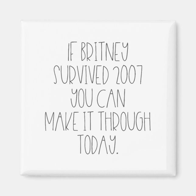 Imán Funny 2007 Britney Motivational  (Frente)