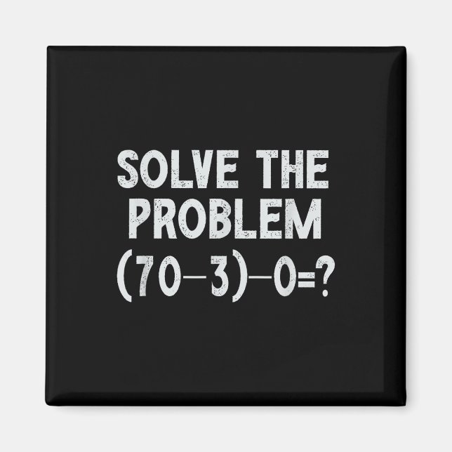 Imán Funny 67 Meme Pemdas Elementary Math Teacher Brain (Frente)