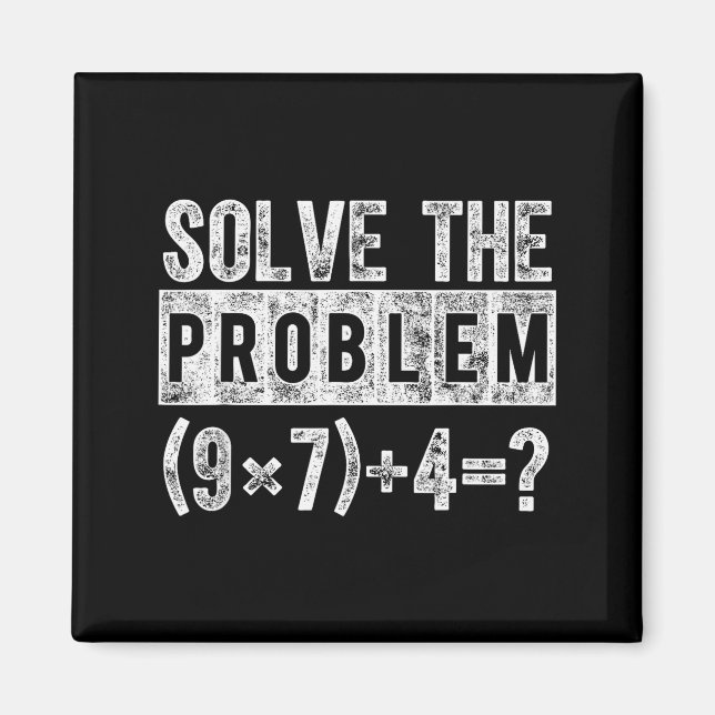 Imán Funny 67 Meme Pemdas Elementary Math Teacher Brain (Frente)