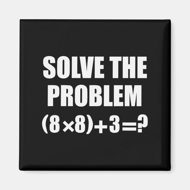 Imán Funny 67 Meme Pemdas Elementary Math Teacher Brain (Frente)