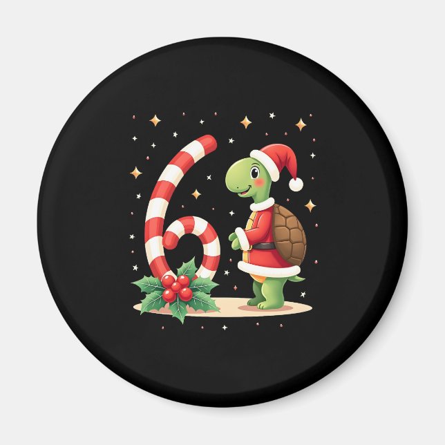 Imán Funny 67 Meme Turtle Christmas PJm Men Women Famil (Frente)