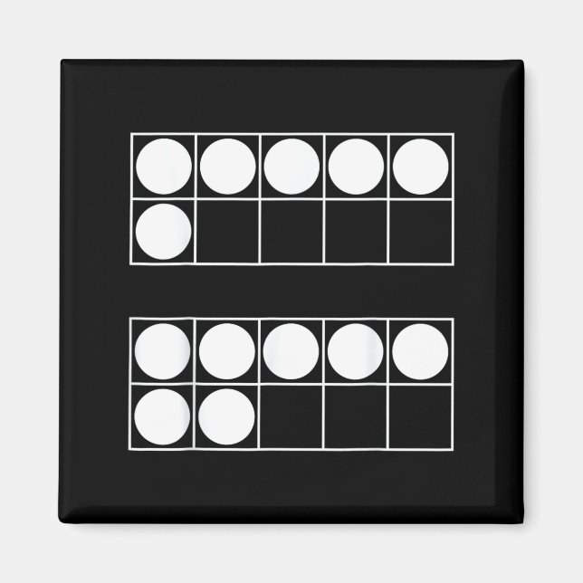 Imán Funny 6 7 Number Math Teachers Students Six Seven  (Frente)