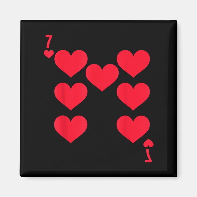 Imán Funny 6 7 Of Hearts Matching 67 Meme Couple Valent (Frente)