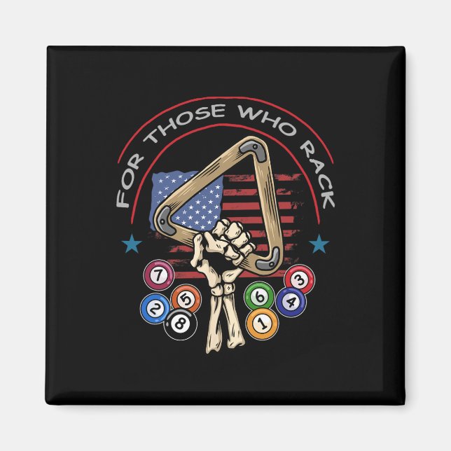 Imán Funny 8 Ball Billiard Pool Player Billiards (Frente)