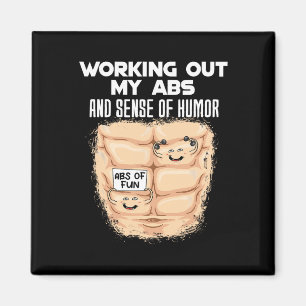 Imán Funny Abs Ejercicio Músculo Construcción De Cuerpo