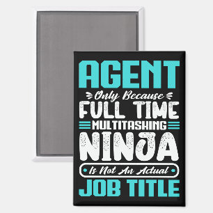 Imán Funny Agent Job Title Profession