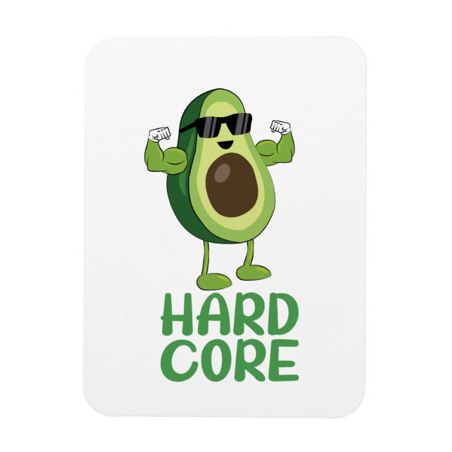 Imán Funny aguacate severo muscular (Vertical)
