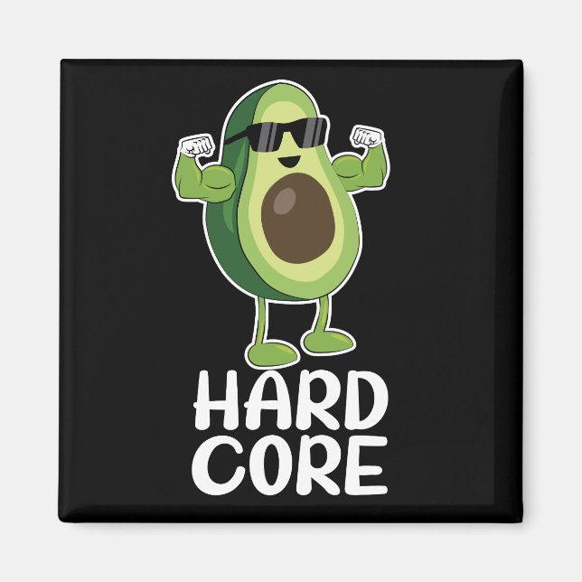 Imán Funny aguacate severo muscular (Frente)