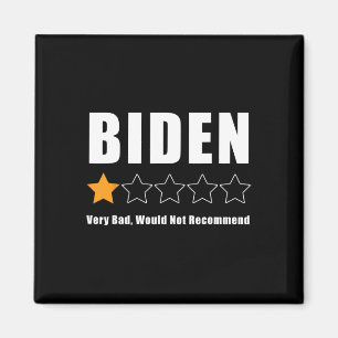Imán Funny anti Biden pro Trump 1 estrella rindiendo el