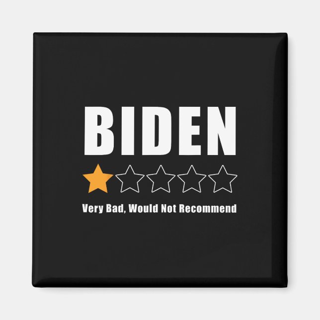 Imán Funny anti Biden pro Trump 1 estrella rindiendo el (Frente)
