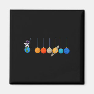Imán Funny Astronauta Swing Planetas Espaciales Mens B