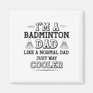 Imán Funny Badminton Dad Shirt Men Badminton Player