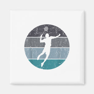 Imán Funny Barco De Badminton Para Hombres Retro Vintag