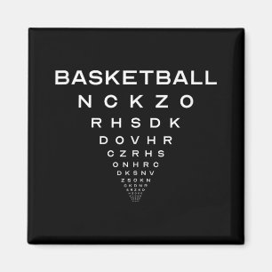 Imán Funny Básketball Opticians Junta Chiste Top