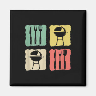 Imán Funny Bbq Barbecue Grill Chiste Fumador Mea