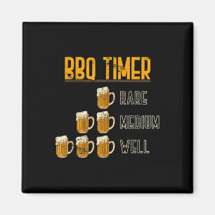 Imán Funny Bbq Chef Smoke Meat Craft Beer Regalo Barbac