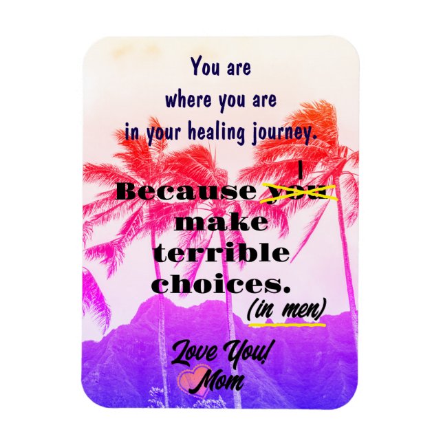 Imán Funny Beach Magnet De Mamá Acerca De Las Opciones  (Vertical)