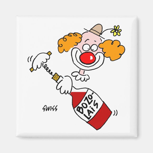 Imán Funny Beaujolais Personalizado de vinos degustació (Frente)