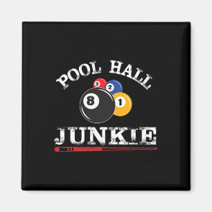 Imán Funny Billiard Pool Hall Junkie Para Los Jugadores