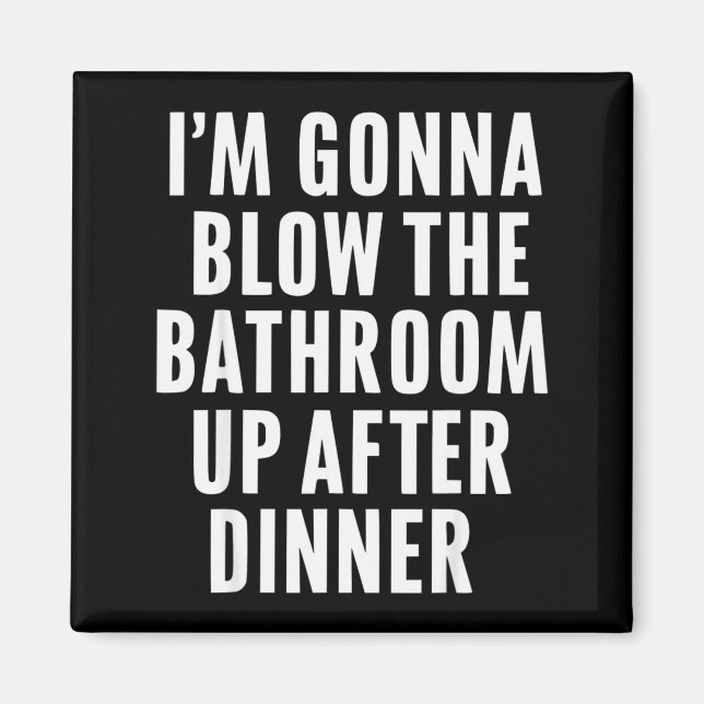 Imán Funny Blow The Bathroom Adult Humor Inappropriate  (Frente)