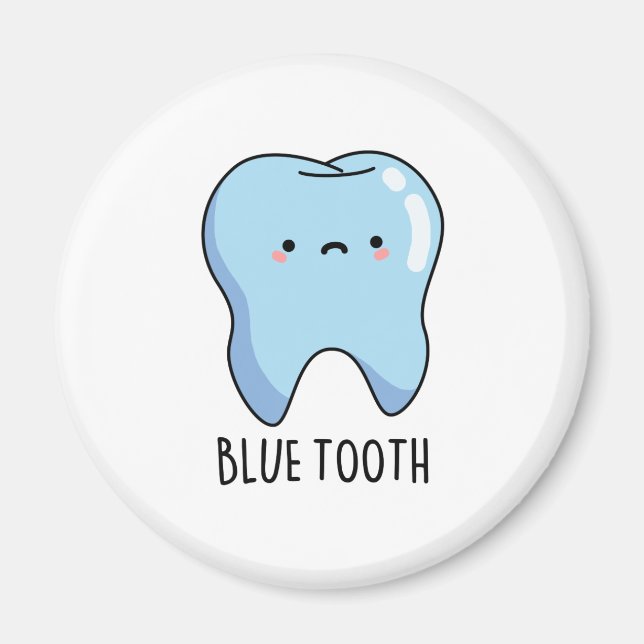 Imán Funny Bluetooth Técnica Blue Tooth Pun (Frente)
