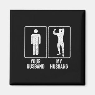 Imán Funny Bodybuilder Bodybuilding Husband Relations