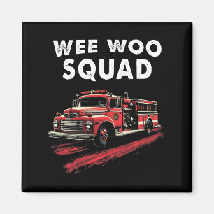 Imán Funny bombero de bomberos de arte