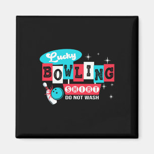 Imán Funny Bowling Design No Lavar Esto Es Mi Suerte