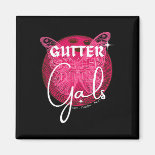 Imán Funny Bowling Gutter Gals Team Name Chicas Fiesta