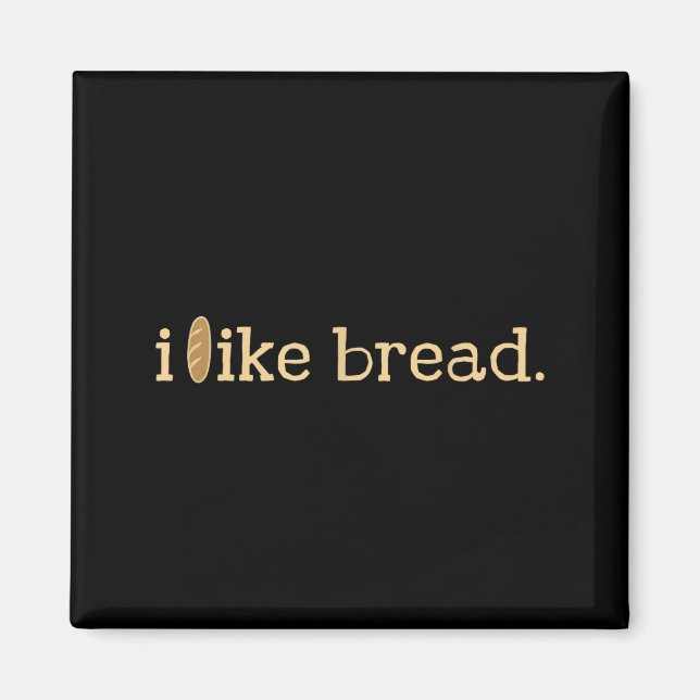 Imán Funny Bread Lover Minimalist Sourdough Baking  (Frente)