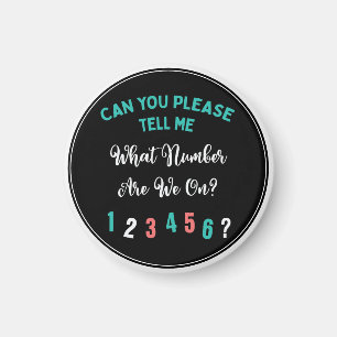Imán Funny Bunco Player What Number Moderne Typography