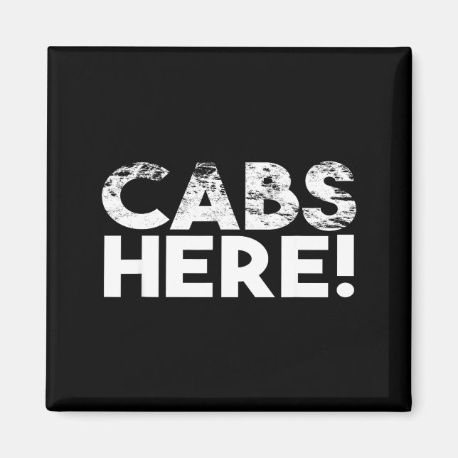 Imán Funny Cabs Here - Funny Guido New Jersey Gtl Shore (Frente)