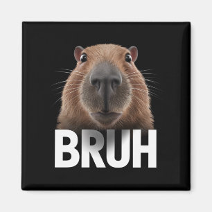 Imán Funny Capybara Bruh