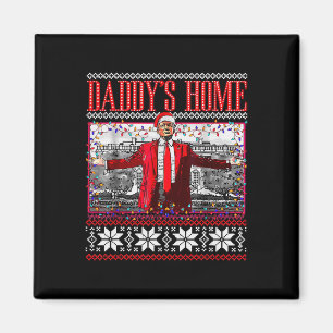 Imán Funny casa Daddys Trump Navidades feos Sweater Xma