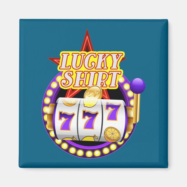 Imán Funny Casino Slot Machine Jackt Lucky  (Frente)