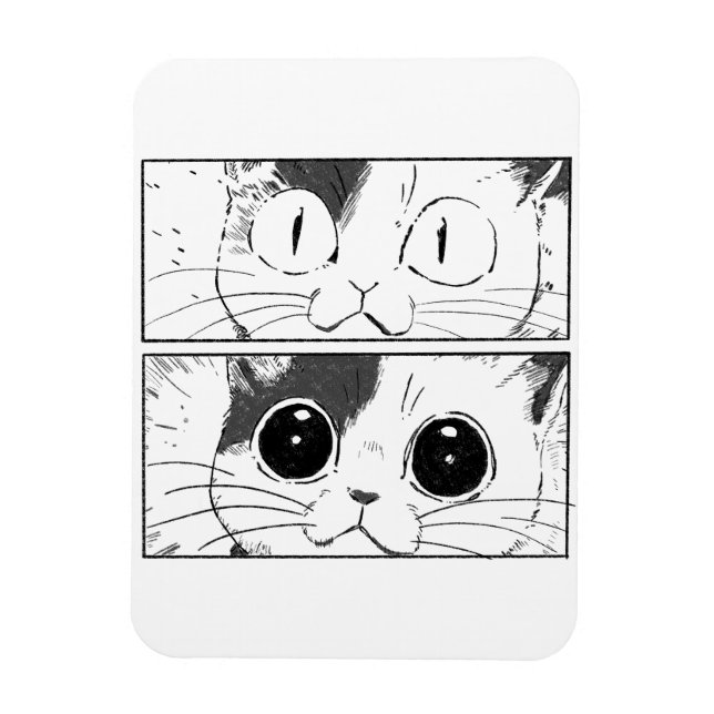 Imán Funny Cat Design (Vertical)