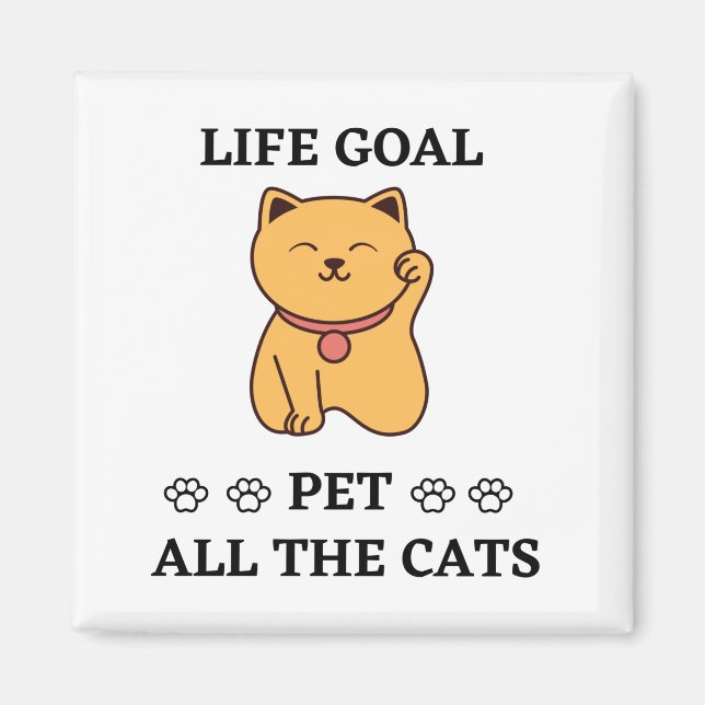 IMÁN FUNNY CAT LOVER MASCOTA TODOS LOS GATOS (Frente)