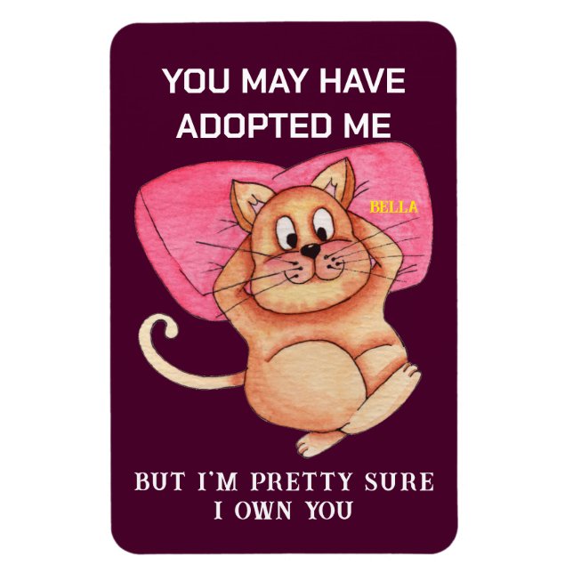 Imán Funny Cat Pun Magnet - Kitchen Fridge Meme Gift (Vertical)